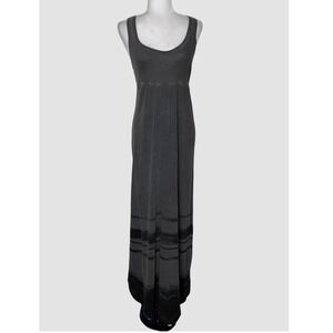 James Perse Standard Gray Maxi Dress Size 2 Sleeveless Tank Dress Casual